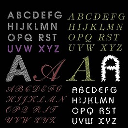 英文效果字體