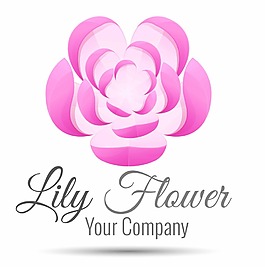 粉色桃花标志