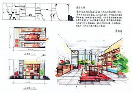 快題設(shè)計(jì)商店效果圖