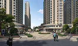 高樓建筑效果圖