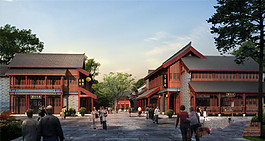 景觀古建筑效果圖