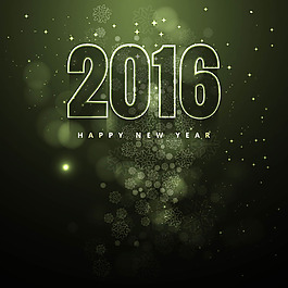 綠色新年2016背景