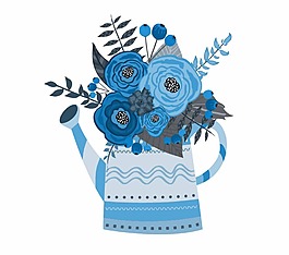藍(lán)色花束