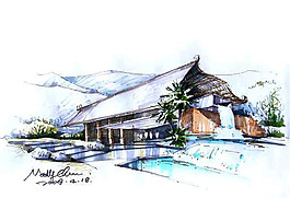 中式建筑效果圖