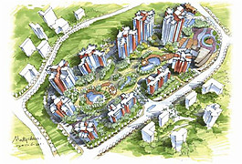 建筑景觀平面圖