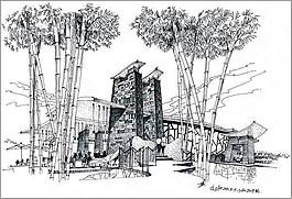 素描建筑效果圖