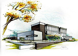 標志建筑平面圖
