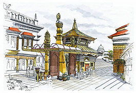 歐式建筑效果圖