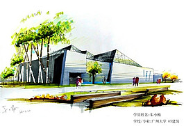 商場(chǎng)外觀建筑效果圖