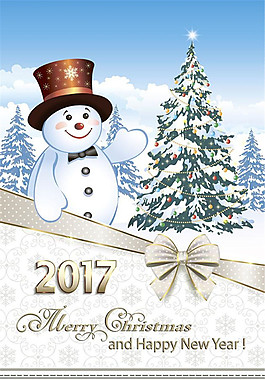 2017年圣誕節(jié)卡通背景圖片