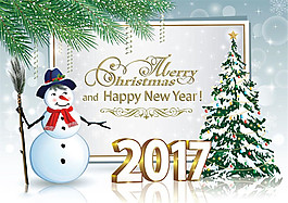 雪人圣誕節(jié)背景圖片