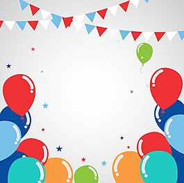 矢量氣球裝飾素材