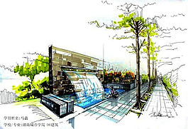 公園噴水造型景觀