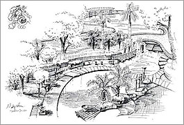 素描園林效果圖