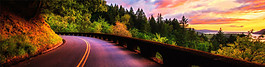 公路清新背景banner