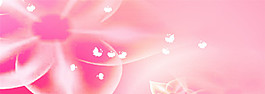 粉色banner背景素材
