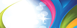 彩色條紋banner