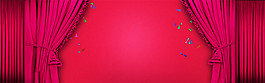 亮麗紅色banner