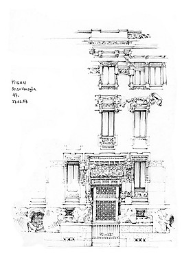 歐式建筑用柱子效果圖