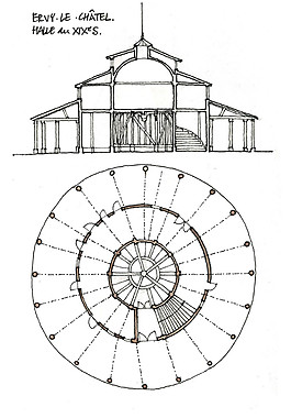 歐式圓環(huán)建筑效果圖