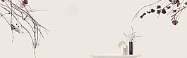 白色簡約banner背景