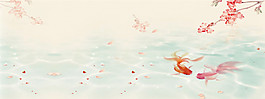 唯美小清新背景banner設(shè)計(jì)