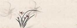 清晰簡約背景banner圖片