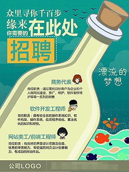 創意招聘海報