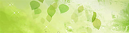 綠色簡約banner背景