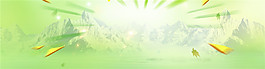 現(xiàn)代簡約綠色banner創(chuàng)意海報設(shè)計