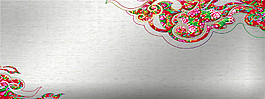 民族花紋淘寶banner圖片