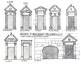 歐式建筑門頭效果圖
