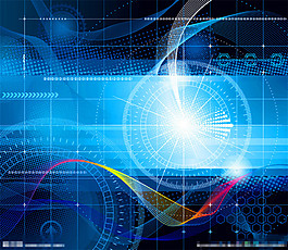 藍色科技背景圖片1