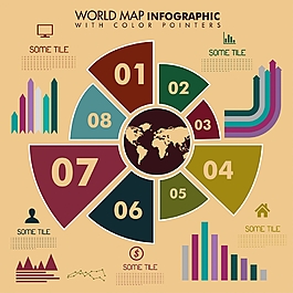 世界地圖信息圖表