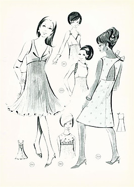 不同風(fēng)格禮服設(shè)計圖
