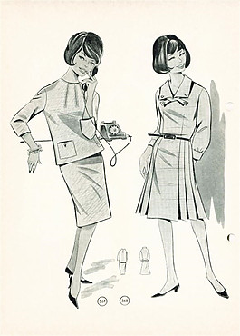 2款職業(yè)女裝設(shè)計(jì)圖