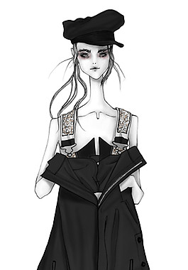 黑色時尚女裝