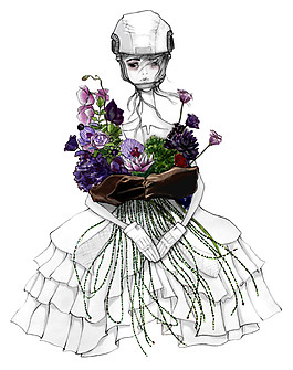 花朵連衣裙效果圖