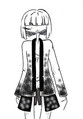 花紋女套裝設(shè)計圖
