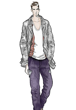休閑男裝設(shè)計圖