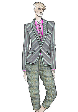 休閑男裝設(shè)計圖