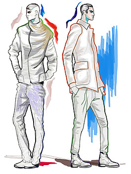 2款男裝設(shè)計圖