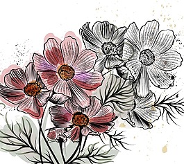 水彩绘纹理底纹