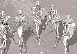 5款時(shí)尚女裝設(shè)計(jì)圖