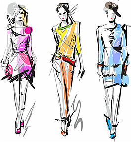 3款女裝設(shè)計(jì)圖