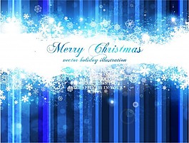 背景圣誕雪花發(fā)光海報(bào)