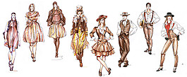 8款時(shí)尚服裝設(shè)計(jì)圖