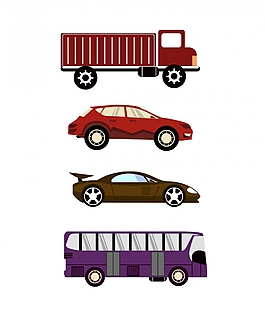 扁平汽車(chē)素材