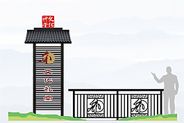欄桿立地式標(biāo)識(shí)導(dǎo)視牌設(shè)計(jì)