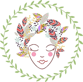 唯美創意女性插畫